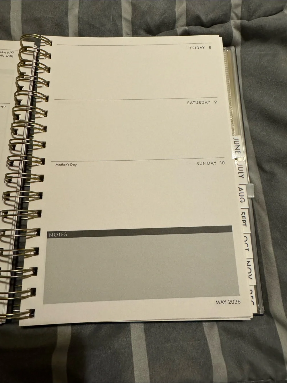 NEW Punch Studio Gold and Pink Floral Monthly & Weekly Planner